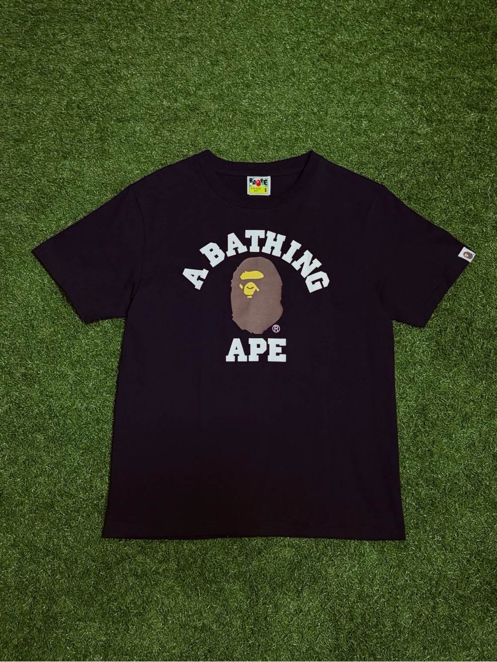 Black Bape College Tee